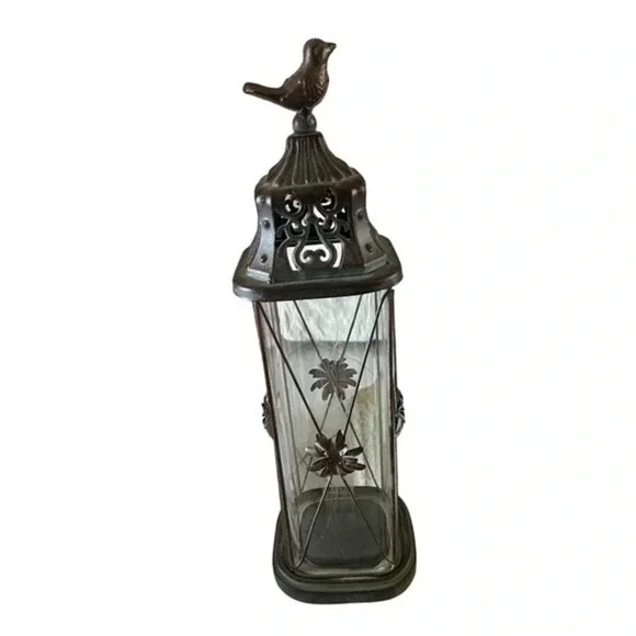 Vintage Style French Country Lantern Bird Motif‎ - Picture 2 of 5